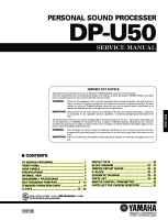 Yamaha DPU-50 - Service Manual 